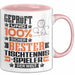 Tischtennisspieler Geschenk Lustiger Spruch für Tischtennisspieler Geschenkidee Bester Tischtennisspieler Der Welt Rosa Trendation