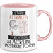 Slackline-Instruktorin Tasse Geschenk Becher Stark Attraktiv Furchtlos Slackline-Instruktorin Lustige Geschenkidee Rosa Trendation