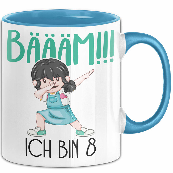 Lustige Tasse Geschenk Bäääm Dab Girl Witziger Spruch Blau Trendation
