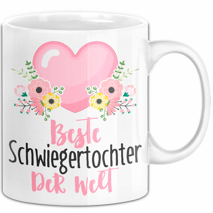 Schwiegertochter Tasse Geschenk Spruch Beste Schwiegertochter Der Welt Becher Weiß Trendation