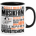 Musikfan Geschenk Tasse Geschenkidee für Musikfan Geburtstag Lustig Ich Bin Musikfan Ich Kann Es Dir Erklären Aber Nicht Für Dich Verstehen Schwarz Trendation