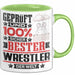 Wrestler Geschenk Lustiger Spruch für Wrestler Geschenkidee Bester Wrestler Der Welt Grün Trendation