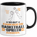 Basketballspieler Geschenk Tasse So Gut Kann Nur Ein Basketballspieler Aussehen Geschenkidee Kaffee-Becher Schwarz Trendation