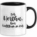 Hertha Tasse Ich Hertha, Bin Vollkommen Geschenk Schwarz Trendation