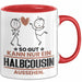 Halbcousin Geschenk Tasse So Gut Kann Nur Ein Halbcousin Aussehen Geschenkidee Kaffee-Becher Rot Trendation