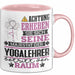 Yogalehrer Geschenk Tasse Lustiger Spruch Erheben Sie Sich Der Yogalehrer Betritt den Raum Rosa Trendation