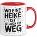 Heike Tasse Geschenk Wo Eine Heike Ist Ist Auch Ein Weg Geschenkidee Becher mit Name Rot Trendation