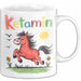 Ketamin Einhorn Tasse Geschenk Lustige Geschenkidee Spruch Ketamin Weiß Trendation