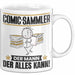 Comic-Sammler Tasse Geschenk für Comic-Sammler Der Mann Der Alles Kann Geschenkidee zum Geburtstag Weiß Trendation