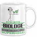 Biologe Geschenk Tasse Ich Bin Biologe Aber Sag Doch Einfach Superheld Lustige Geschenkdiee für Biologe Kaffee-Becher Weiß Trendation
