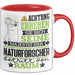 Naturforscher Geschenk Tasse Lustiger Spruch Erheben Sie Sich Der Naturforscher Betritt den Raum Rot Trendation