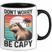 Capybara Don'T Worry Be Capy Tasse Geschenk Capybara Tier Geschenkidee Trendation