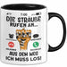 Strauß Liebhaber Tasse Geschenk Die Sträße Rufen An Geschenkidee Becher Trendation