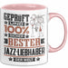 Jazz-Liebhaber Geschenk Lustiger Spruch für Jazz-Liebhaber Geschenkidee Bester Jazz-Liebhaber Der Welt Rosa Trendation