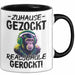 Realschule Bestanden Fachabitur Prüfung Zocker Tasse Geschenk Zuhause Gezockt Realschule Gerockt Kaffee-Becher Trendation