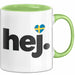 Schweden Skandinavien Schwedisch Tasse Geschenk Lustige Geschenkidee Spruch Hej Grün Trendation