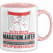 Marathonläufer Geschenk Tasse Ich Bin Marathonläufer Aber Sag Doch Einfach Superheld Lustige Geschenkdiee für Marathonläufer Kaffee-Becher Rosa Trendation
