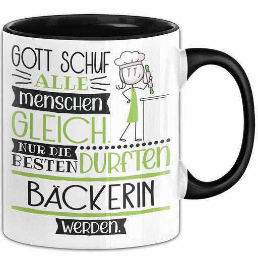Bäckerin Geschenk Becher Tasse Gott Schuf Alle Menschen Gleich Nur Die Besten Durfeten Bäckerin Werden Geschenkidee Lustig Trendation