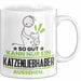 Katzenliebhaber Geschenk Tasse So Gut Kann Nur Ein Katzenliebhaber Aussehen Geschenkidee Kaffee-Becher Weiß Trendation