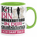 Bankkauffrau Ausbildung Start Geschenk Tasse Ich Bin Bankkauffrau In Der Ausbildung Ich Darf Das Kaffee-Becher Geschenkidee Grün Trendation