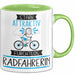 Radfahrerin Tasse Geschenk Becher Stark Attraktiv Furchtlos Radfahrerin Lustige Geschenkidee Grün Trendation