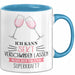 Sekt-Liebhaberin Tasse Geschenk Ich Kann Sekt Verschwinden Lassen Was Ist Deine Superkraft Blau Trendation