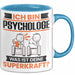 Psychologe Tasse Geschenk für Psychologe Geburtstag Lustiger Spruch Kaffee-Becher Was Ist Deine Superkraft Blau Trendation