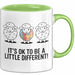 Schaf Autismus Bewusstsein Tasse Geschenk Lustige Geschenkidee Spruch Es Ist Okay Ein Bisschen Anders Zu Sein Grün Trendation