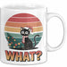 Schwarze Katze Weihnachtsfeier Tasse Geschenk Lustige Geschenkidee Spruch Was Weiß Trendation