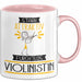 Violinistin Tasse Geschenk Becher Stark Attraktiv Furchtlos Violinistin Lustige Geschenkidee Rosa Trendation