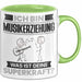 Musikerziehung Tasse Geschenk für Musikerziehung Geburtstag Lustiger Spruch Kaffee-Becher Was Ist Deine Superkraft Grün Trendation