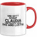 Claudia Tasse Und Gott Schuf Claudia Und Dachte Sich: Das Wird Lustig Rot Trendation