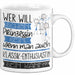 Klassik-Enthusiastin Tasse Geschenk Spruch Wer Will Schon Prinzessin Sein Wenn Man Auch Klassik-Enthusiastin Sein Kann Weiß Trendation