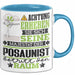 Posaunist Geschenk Tasse Lustiger Spruch Erheben Sie Sich Der Posaunist Betritt den Raum Blau Trendation