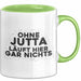 Jutta Tasse Ohne Jutta Laeuft Hier Gar Nichts Geschenk Grün Trendation