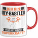DIY-Bastler Tasse Geschenk für DIY-Bastler Geburtstag Lustiger Spruch Kaffee-Becher Was Ist Deine Superkraft Rot Trendation