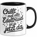 Edeltraud Tasse Geschenk Chillt Mal Alle Edeltraud Ist Ja Jetzt Da Geschenkidee Becher mit Name Schwarz Trendation