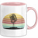 Sänger Tasse Geschenk Podcast Mikrophon Geschenkidee Mikrofon Becher Rosa Trendation