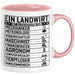 Landwirt Geschenk Tasse Lustiger Spruch Geschenkidee Ein Landwirt Ist Gleichzeitig Ein Rosa Trendation