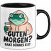 Sarkastischer Frosch Tasse Geschenk Lustige Geschenkidee Spruch Guten Morgen? Ganz Dünnes Eis Schwarz Trendation