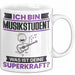 Musikstudent Tasse Geschenk für Musikstudent Geburtstag Lustiger Spruch Kaffee-Becher Was Ist Deine Superkraft Weiß Trendation