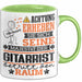 Gitarrist Geschenk Tasse Lustiger Spruch Erheben Sie Sich Der Gitarrist Betritt den Raum Grün Trendation