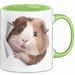 Meerschweinchen Tier Tasse Geschenk Lustige Geschenkidee Grün Trendation