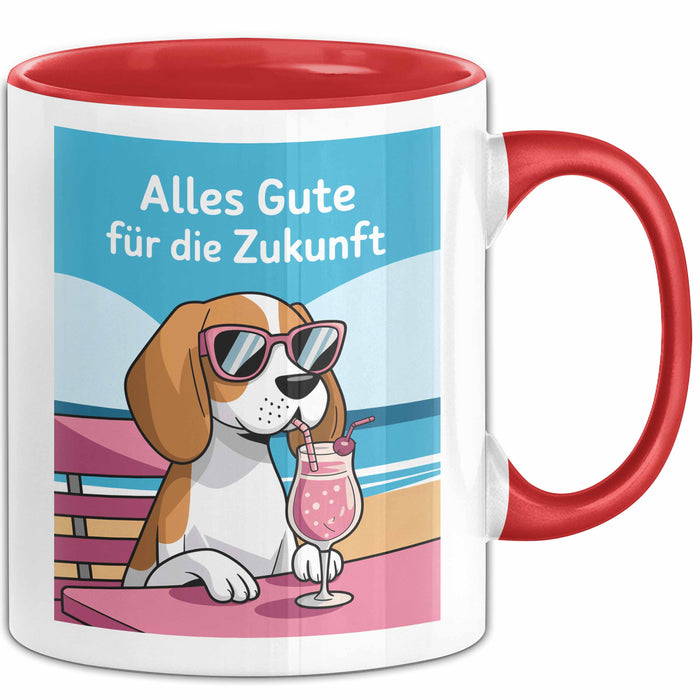 Büroarbeit Kollege Abschied Tasse Geschenk Lustige Geschenkidee Spruch Alles Gute Für Die Zukunft Rot Trendation