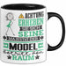 Model Geschenk Tasse Lustiger Spruch Erheben Sie Sich Der Model Betritt den Raum Schwarz Trendation