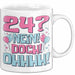 24er Geburtstag Geschenk Männer Frauen 24 Nein Doch Ohhhh Lustiger Spruch Geschenkidee Kaffee-Becher Weiß Trendation