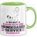 Hundegassi-Service Geschenk Tasse So Gut Kann Nur Ein Hundegassi-Service Aussehen Geschenkidee Kaffee-Becher Grün Trendation