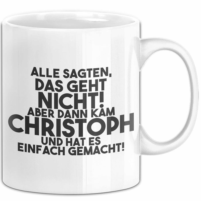 Christoph Tasse Alle Sagten Das Geht Nicht, Aber Dann Kam Christoph