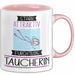Taucherin Tasse Geschenk Becher Stark Attraktiv Furchtlos Taucherin Lustige Geschenkidee Rosa Trendation