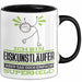 Eiskunstläufer Geschenk Tasse Ich Bin Eiskunstläufer Aber Sag Doch Einfach Superheld Lustige Geschenkdiee für Eiskunstläufer Kaffee-Becher Schwarz Trendation